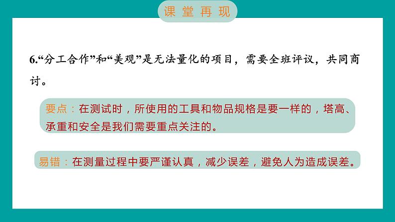 1.6 测试塔台模型（习题课件+知识点梳理）教科版六年级科学下册04