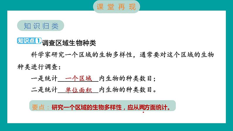 2.1 校园生物大搜索（习题课件+知识点梳理）教科版六年级科学下册02