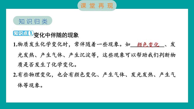 4.4 变化中伴随的现象（习题课件+知识点梳理）教科版六年级科学下册02