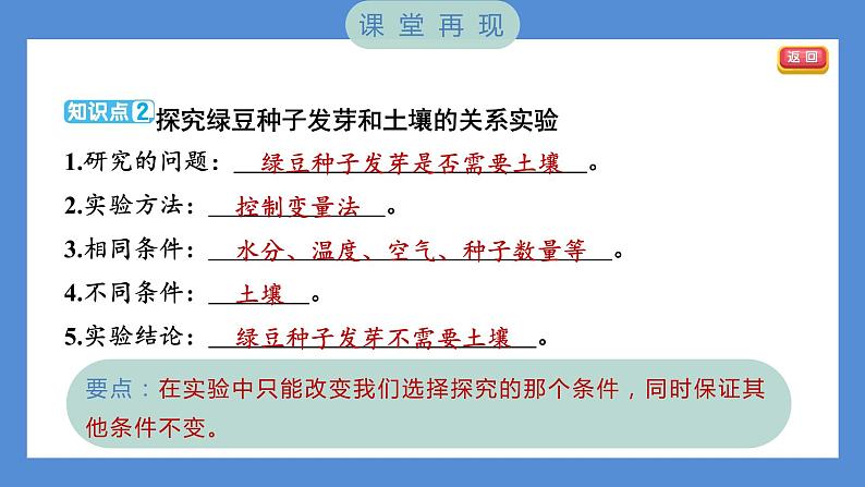 1.1 种子发芽实验——（习题课件+知识点梳理）教科版五年级科学下册03