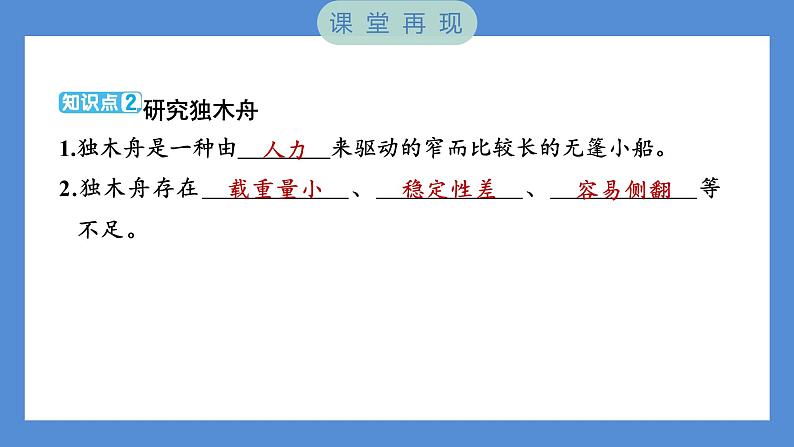 2.1 船的历史——（习题课件+知识点梳理）教科版五年级科学下册03