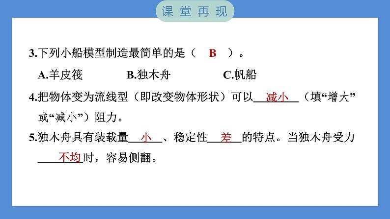 2.1 船的历史——（习题课件+知识点梳理）教科版五年级科学下册06