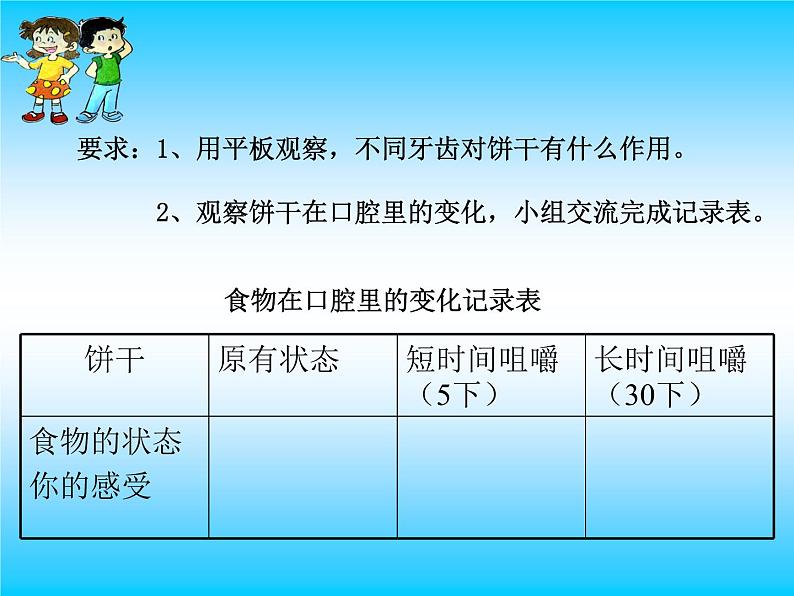 [教科版]四年级上册科学2.7食物在口腔里的变化(课件)06