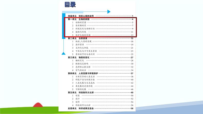 大象版（2017秋）科学六年级下册第一单元《生物的家园》教材分析与教学建议课件第3页