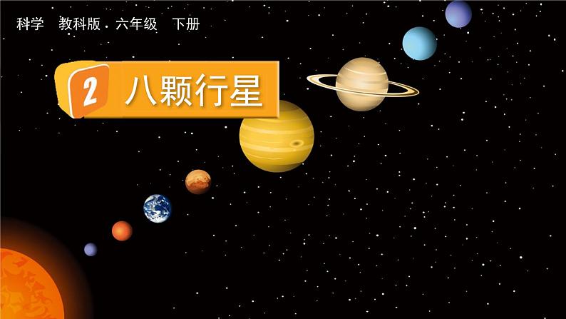 教科版六年级科学下册课件 第三单元 2 八颗行星第1页