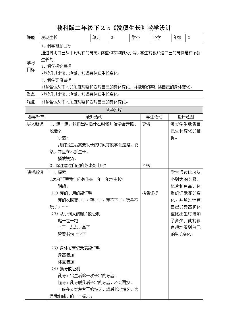 2.5《发现生长》课件+教案+练习+素材01
