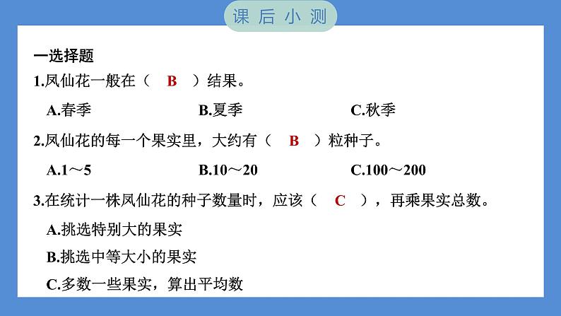 1.6 果实和种子（习题课件+知识点梳理）教科版四年级科学下册（PowerPoint 打开PPT）08