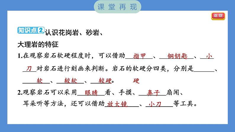 3.2 认识几种常见的岩石（习题课件+知识点梳理）教科版四年级科学下册（PowerPoint 打开PPT）03