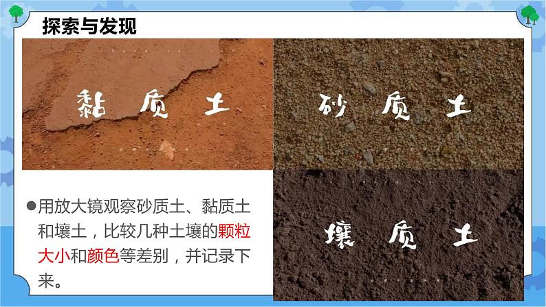 第二课 砂质土、黏质土和壤土（课件）-2022-2023学年四年级科学下册同步备课（冀人版）第4页