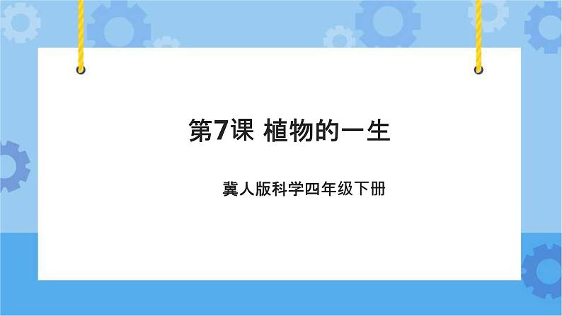 第七课 植物的一生（课件）-2022-2023学年四年级科学下册同步备课（冀人版）第1页