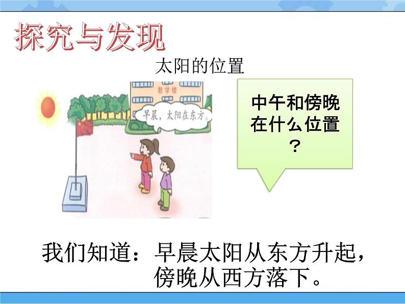 5 太阳和方向（课件）一年级下册科学冀人版04