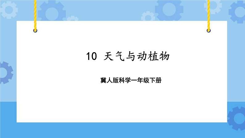 10 天气与动植物（课件）一年级下册科学冀人版01