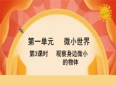 第一单元 《微小世界》 第3课时 观察身边微小的物体 课件+视频素材