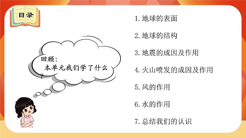 教科版科学五年级上册 第2单元《地球表面的变化》 单元复习课件03