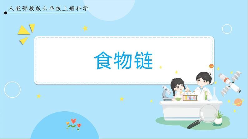 【人教鄂教版】六上科学  2.6《食物链》（课件+教案+练习）01