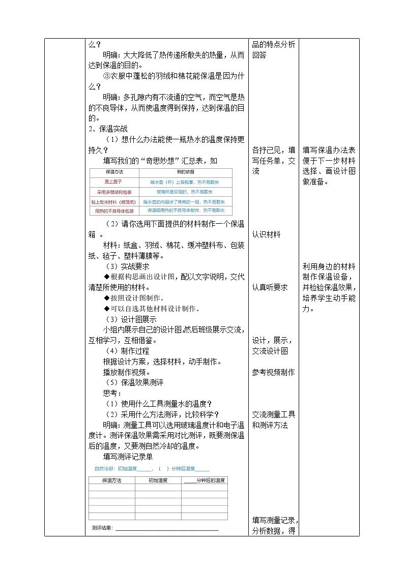 【人教鄂教版】五上科学  1.4《保温和散热》（课件+教案+练习）02