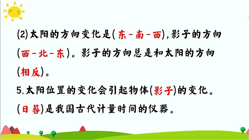 教科版三下期末第三单元太阳地球月球知识点复习 课件第4页