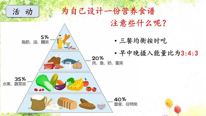 大象版科学五年级下册4.1《我们需要食物》 课件第7页