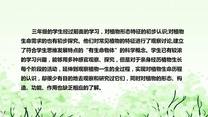 苏教版（2017）小学科学三年下册《植物开花了》说课（附反思、板书）课件08