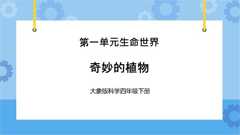 《奇妙的植物》（课件）四年级下册科学大象版01