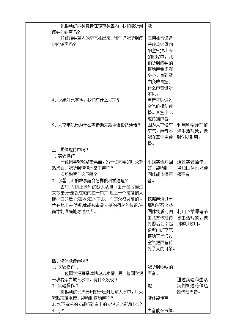 【人教鄂教版】四上科学 5.14《声音的传播》（课件+教案+练习）02