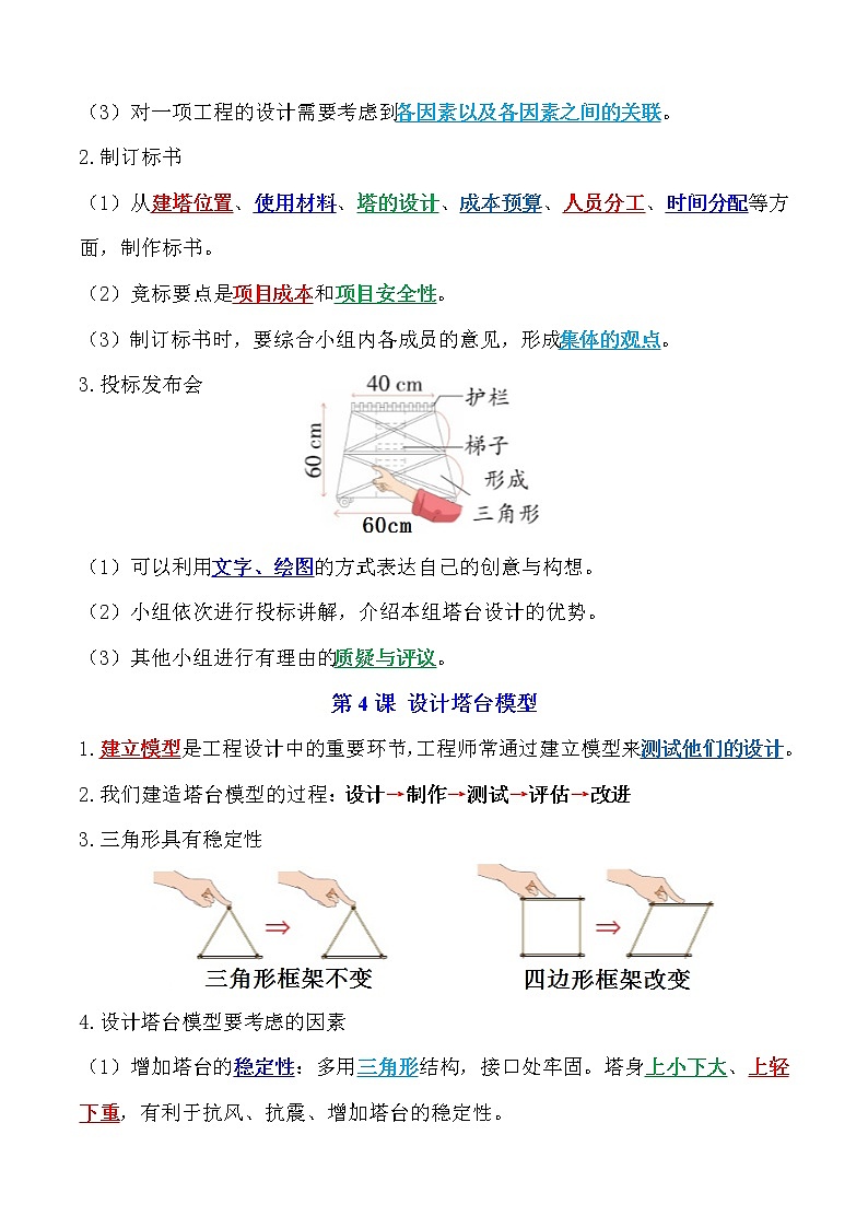 新改版教科版六年级下册科学全册精编知识点03