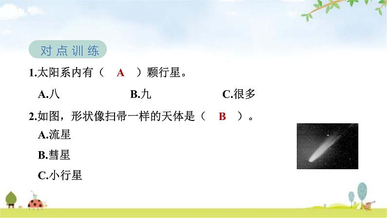 教科版六年级科学下册第3单元第1课时太阳系大家庭教学课件+课时学案05