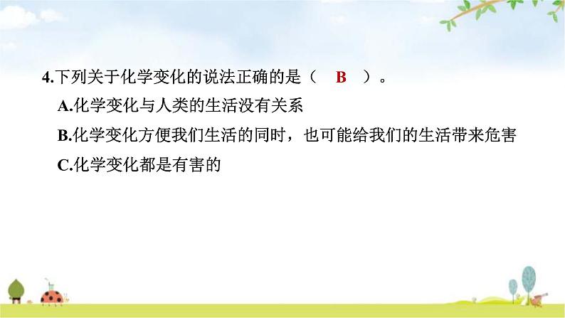 教科版六年级科学下册第4单元第7课时美丽的化学变化教学课件第8页