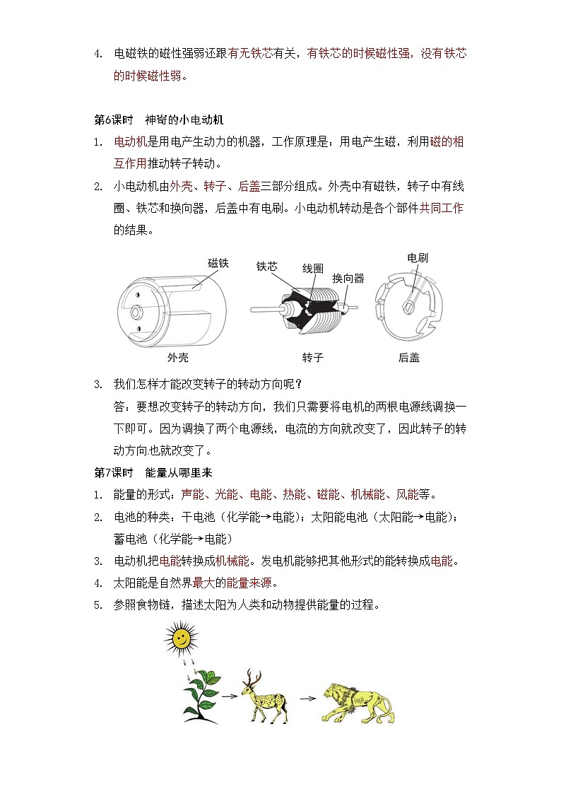 专题4 能量——2023年小升初科学教科版专题复习六年级上册03