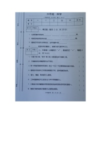 云南省玉溪市红塔区红塔区乡镇小学联考2022-2023学年六年级下学期5月期中科学试题