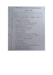 云南省玉溪市红塔区红塔区乡镇小学联考2022-2023学年一年级下学期5月期中科学试题