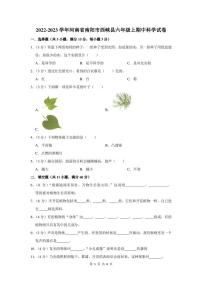 2022-2023学年河南省南阳市西峡县六年级上期中科学试卷及答案