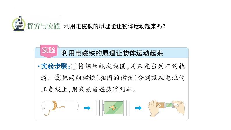 青岛版科学六年级下册21磁悬浮列车（课件）05