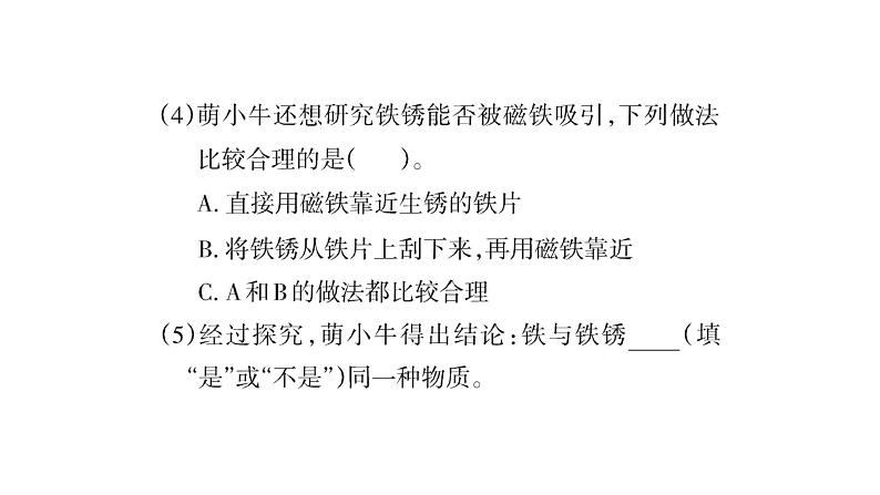 大象版六年级科学下册 第3单元实验探究(课件)04