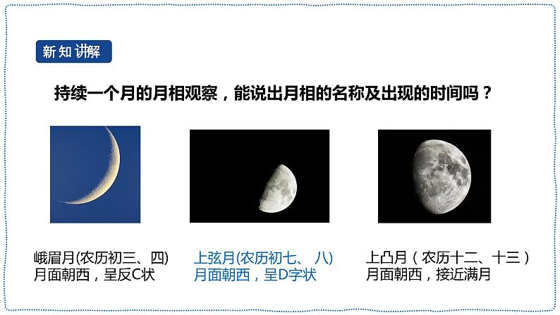 人教鄂教版四下【新课标】4.14《月相的变化》课件PPT+教案07