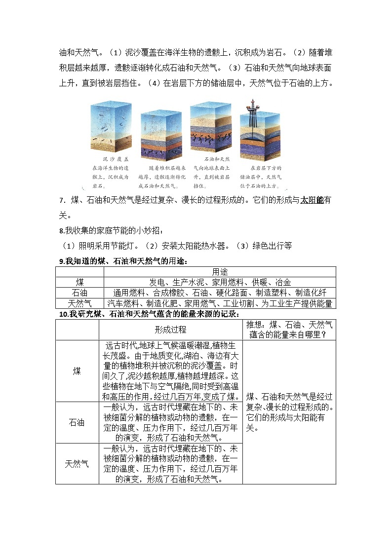 【期末复习】第三单元 地球资源——六年级下册科学单元知识点总结（青岛版）03