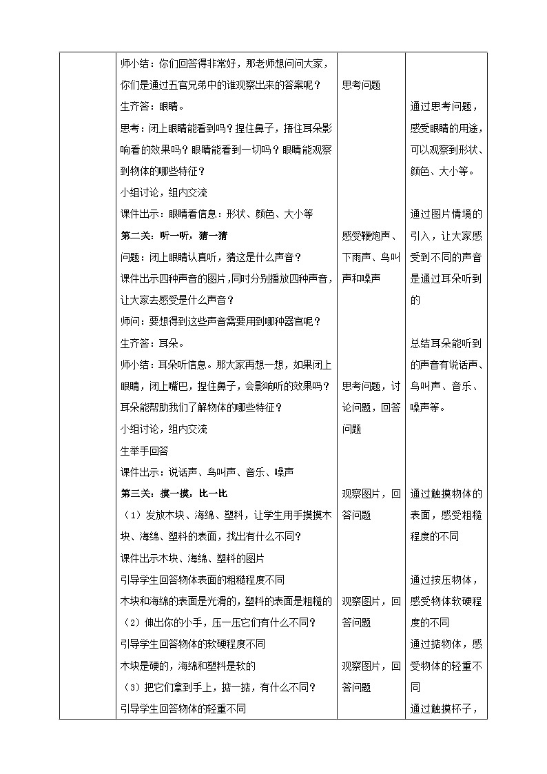 【大象版】一上科学  1.1《“五官”兄弟》课件+教案+练习03
