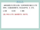 1.6 声音的高与低习题课件 四年级上册科学教科版