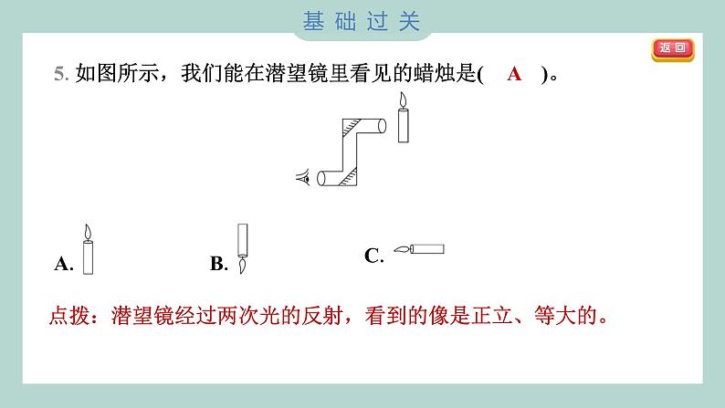 1.7 制作一个潜望镜 习题课件 五年级上册科学教科版05