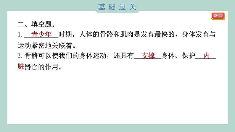 4.2 身体的运动 习题课件 五年级上册科学教科版第6页