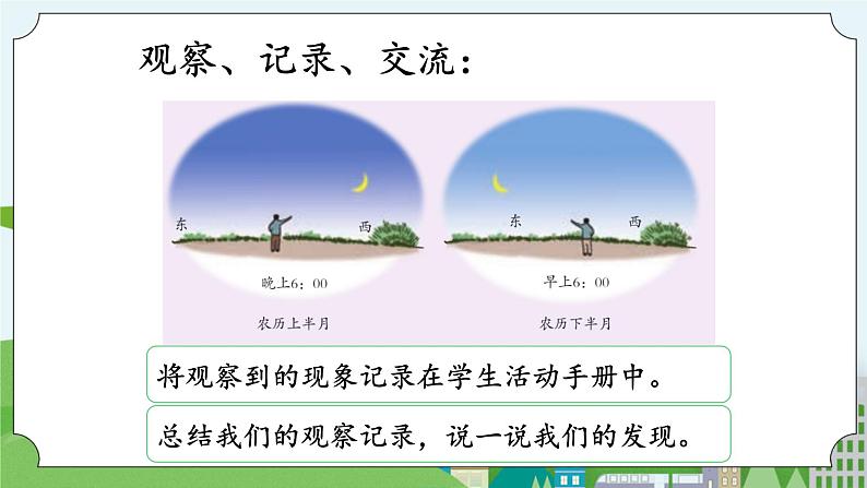 湘科版科学四上 4.3 在地球上看月球 课件+教案05