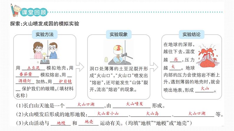 【新】教科版5上第2单元第4课-火山喷发的成因及作用习题课件PPT03