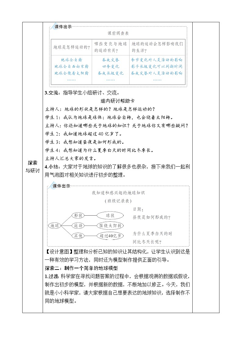 教科版6上第2单元第1课-我们的地球模型第3页