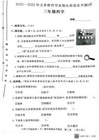 山东省聊城市莘县2022-2023学年三年级下学期期末考试科学试题