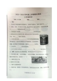 山东省烟台海阳市2022-2023学年三年级下学期期末考试科学试题