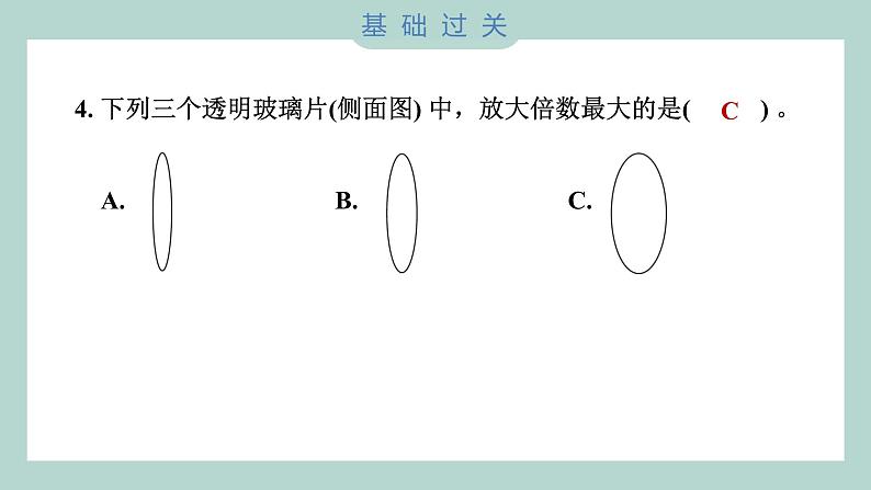 1.1 放大镜（习题课件+知识点梳理）教科版六年级科学上册05