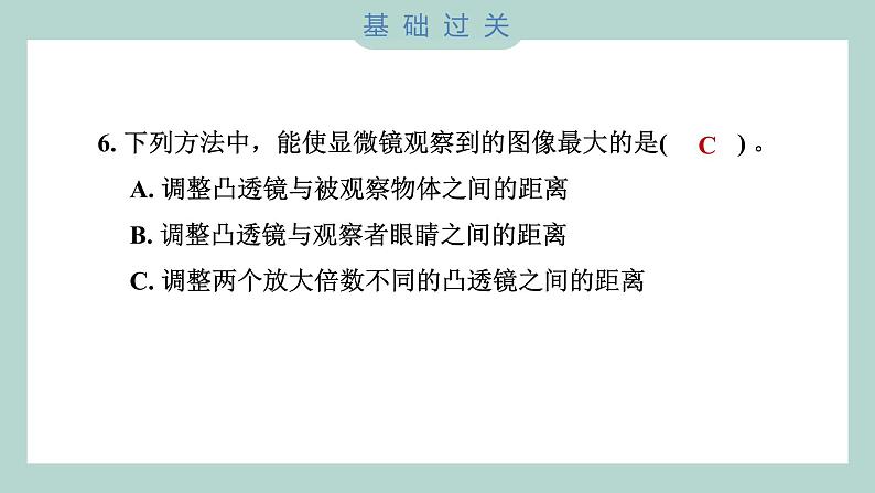 1.2 怎样放得更大（习题课件+知识点梳理）教科版六年级科学上册07