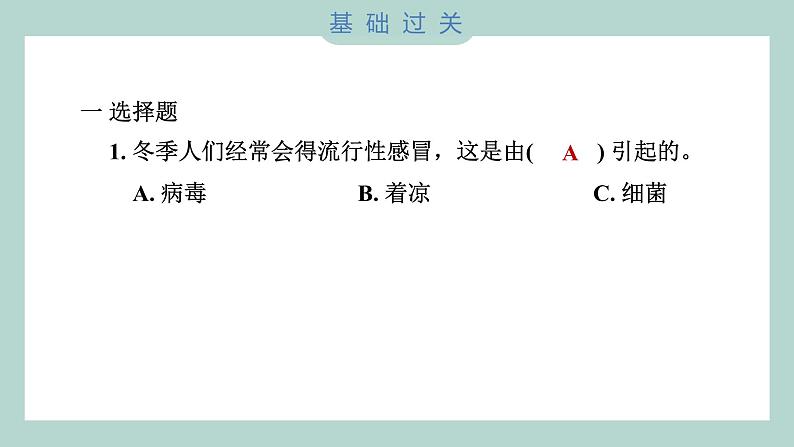 1.7 微生物与健康（习题课件+知识点梳理）教科版六年级科学上册02