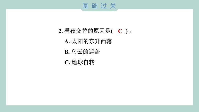 2.3 人类认识地球运动的历史（习题课件+知识点梳理）教科版六年级科学上册03