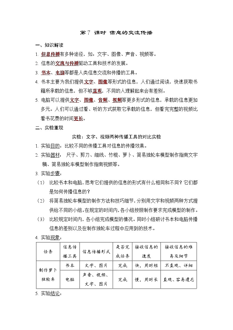 第7 课时 信息的交流传播第1页